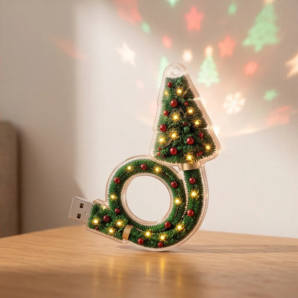 Festive Holiday Projection Lamp